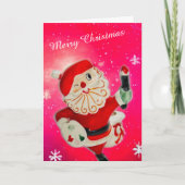Merry Christmas Holt Howard Schilder Santa Kaart M (Voorkant)