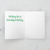 Merry Christmas Horse Design Wenskaart Kaart (Binnen)