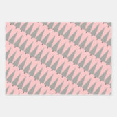 Merry Christmas Houndstooth Pink Inpakpapier Vel (Voorkant 3)