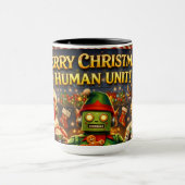 Merry Christmas human unit funny robot holiday to Mok (Midden)