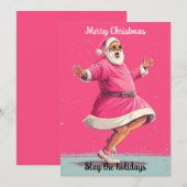 Merry Christmas Humor Santa | Holidays greeting  Feestdagenkaart (Voorkant / Achterkant)