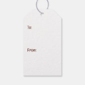 Merry Christmas Husky Dogs Cadeaulabel (Achterkant)