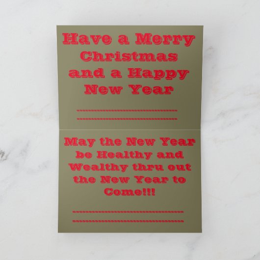 Merry Christmas Icy Kansas Fence Wenskaart Feestdagen Kaart (Binnen)