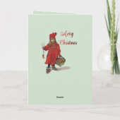 Merry Christmas Iduna Scandinavian Holiday Kaart (Achterkant)