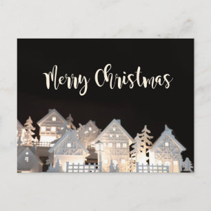 Merry Christmas Illuminated Christmas Houses Briefkaart