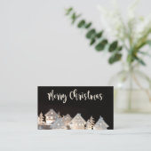 Merry Christmas Illuminated Christmas Houses Informatiekaartje (Staand voorkant)