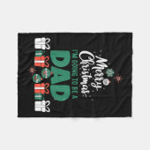 Merry Christmas I'm Going To Be A Dad Pregnant Wif Fleece Deken (Voorkant (Horizontaal))