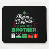 Merry Christmas I'm Going To Be An Brother Pregnan Muismat (Voorkant)