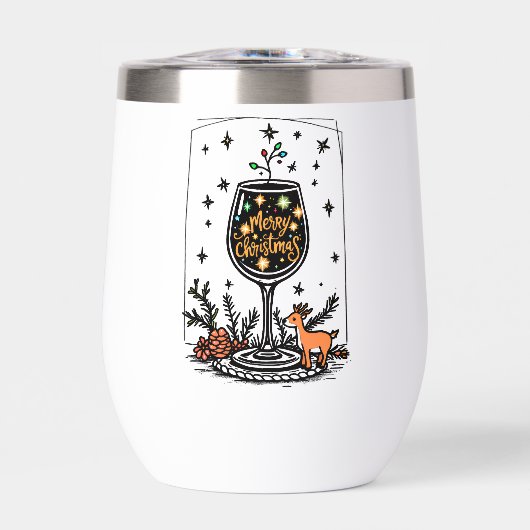 Merry Christmas in a Wine Glass  (Voorkant)