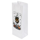 Merry Christmas in a Wine Glass  Wijn Cadeautas (Achterkant Gekanteld)