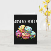 Merry Christmas In French _ Macarons Joyeux Noel  Kaart (Gele Bloem)