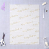 Merry Christmas in Gold, or Your Message Tissuepapier (Craft)