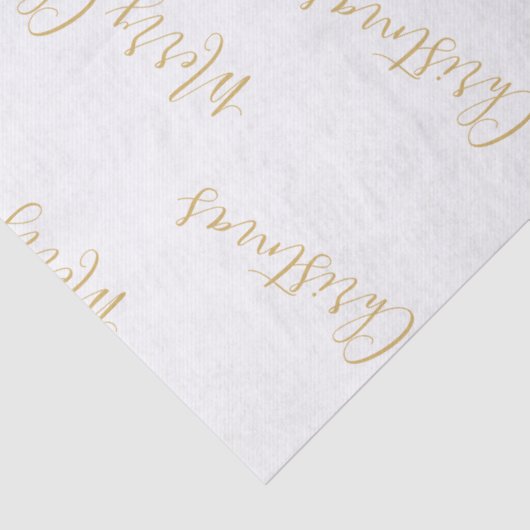 Merry Christmas in Gold, or Your Message Tissuepapier (Detail)