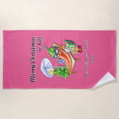 Merry Christmas in July Custom Family Summer Party Strandlaken (Voorkant)