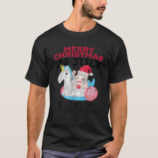 Merry Christmas In July Funny Santa Beach Summer G T-shirt