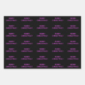 "MERRY CHRISTMAS!" in Nerdy Geeky Computer Text Inpakpapier Vel (Voorkant 3)