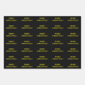 "MERRY CHRISTMAS!" in Nerdy Geeky Computer Text Inpakpapier Vel (Voorkant)