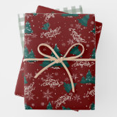 Merry Christmas Individualized Wrapping Sheets Inpakpapier Vel (In situ)