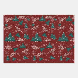 Merry Christmas Individualized Wrapping Sheets Inpakpapier Vel