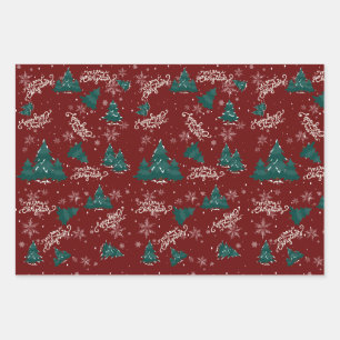 Merry Christmas Individualized Wrapping Sheets Inpakpapier Vel