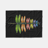 Merry Christmas Insect Dragonfly Xmas Tree  Fleece Deken (Voorkant (Horizontaal))