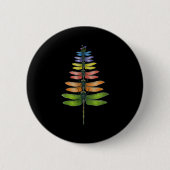 Merry Christmas Insect Dragonfly Xmas Tree  Ronde Button 5,7 Cm (Voorkant)