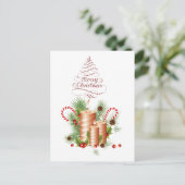 Merry Christmas Invitation Briefkaart (Staand voorkant)