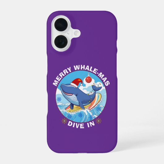 Merry Christmas iPhone 16 Hoesje (Achterkant)