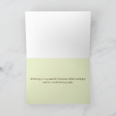 Merry Christmas Isaiah Bible Scripture Poinsettia Kaart (Binnen)