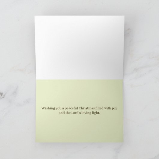 Merry Christmas Isaiah Bible Scripture Poinsettia Kaart (Binnen)