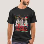 Merry Christmas Jack Russell Santa Reindeer Light T-shirt<br><div class="desc">Vrolijk Kerstfeest Jack Russell Santa Reindeer Lichte Pyjama's</div>