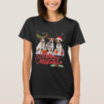 Merry Christmas Jack Russell Santa Reindeer Light T-shirt<br><div class="desc">Vrolijk Kerstfeest Jack Russell Santa Reindeer Lichte Pyjama's</div>