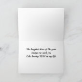 MERRY CHRISTMAS JE BRENGT "JOY AND HAPPINESS** FEESTDAGEN KAART (Binnen)