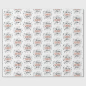 Merry CHRISTmas Jesus Christ Christelijke Kalligra Cadeaupapier (Vlak)