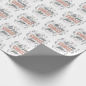 Merry CHRISTmas Jesus Christ Christelijke Kalligra Cadeaupapier (Hoek)