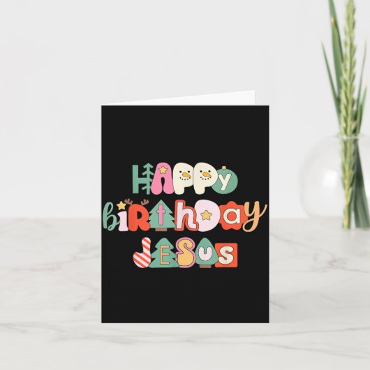 Merry Christmas Jesus Is The Gift To The World Chr Kaart (Voorkant)