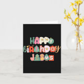 Merry Christmas Jesus Is The Gift To The World Chr Kaart (Gele Bloem)