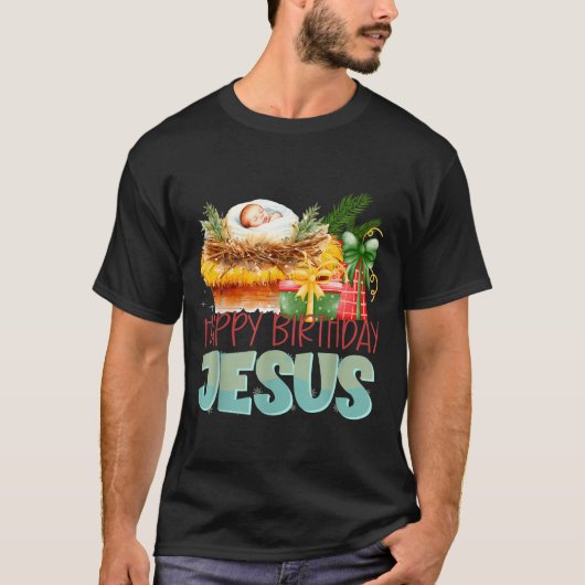 Merry Christmas Jesus Is The Gift To The World Chr T-shirt (Voorkant)