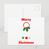 Merry Christmas Jingle Bells Briefkaart (Voorkant / Achterkant)