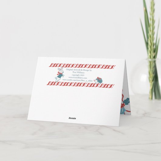 Merry Christmas Joy Animal Medley  Modern Feestdagen Kaart (Achterkant)