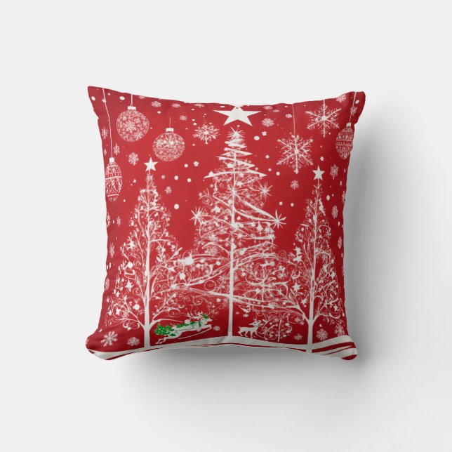Merry Christmas Joy Clipart Design Kussen (Voorkant)