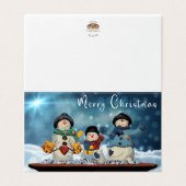 Merry Christmas Kaart (Buitenkant ongevouwen)