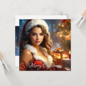 MERRY CHRISTMAS KAART (Voorkant / Achterkant in situ)