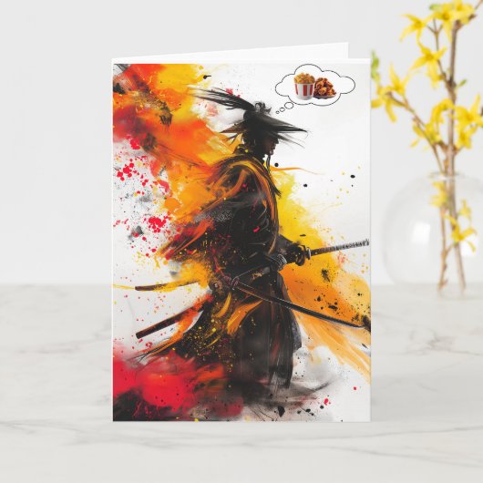 Merry Christmas Kaart (Gele Bloem)