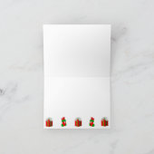 Merry Christmas Kaart Voeg 3 foto's toe Tree Gifts (Binnen)