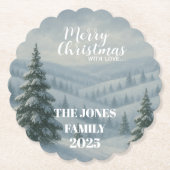 Merry Christmas  Kartonnen Onderzetters (Voorkant)