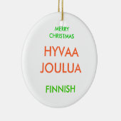 MERRY CHRISTMAS KERAMISCH ORNAMENT (Rechts)