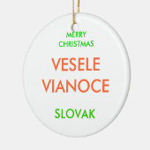 MERRY CHRISTMAS KERAMISCH ORNAMENT (Links)