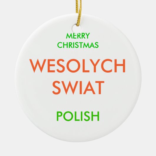 MERRY CHRISTMAS KERAMISCH ORNAMENT (Voorkant)