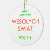 MERRY CHRISTMAS KERAMISCH ORNAMENT (Links)